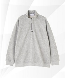 nano universe GOLF/NUG裏毛ハーフジップスウェット