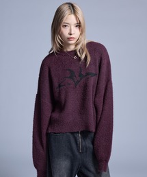 MSG（エムエスジー）の「フェザーグラフィックショートニット【UNISEX】（ニット/セーター）」