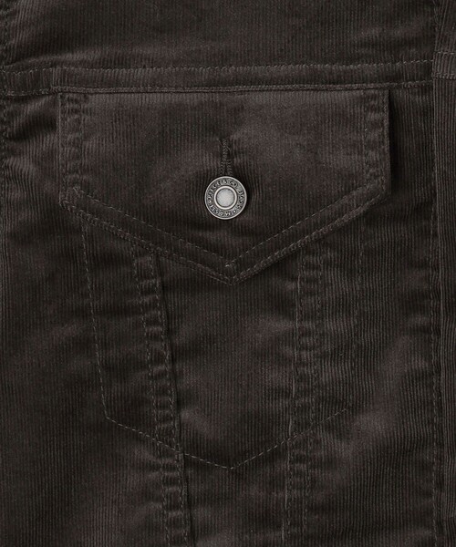 SCYE BASICS（サイベーシックス）の「＜SCYE BASICS＞ SOLOTEX Corduroy Trucker Jacket/コーデュロイ トラッカージャケット（その他アウター・メンズ・ダークブラウン・38/40）」の6枚目の写真