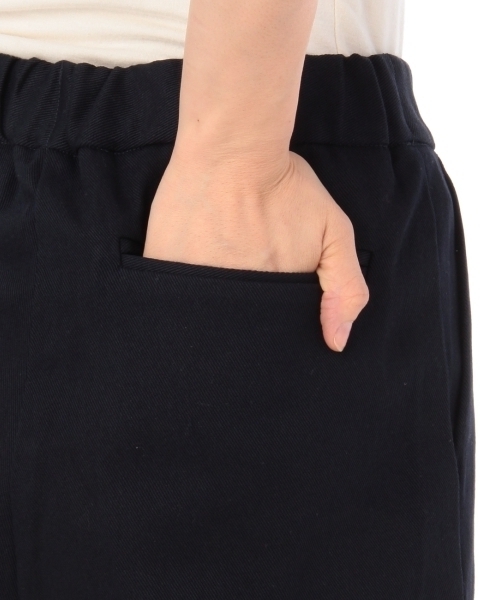 THE SHOP TK (ザ ショップ ティーケー )の「綿カルゼハンパ丈ワイドパンツパンツ(その他パンツ・レディース・ホワイト/ブルー・99)」の6枚目の写真