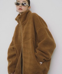 HANNE（アン）の「スタンドカラーボアブルゾン（ブルゾン）」