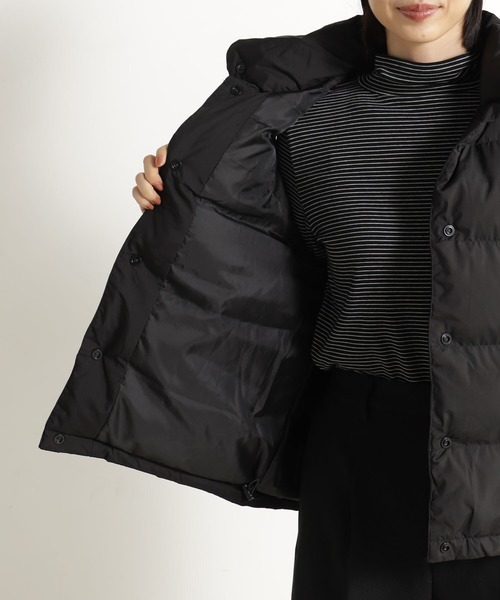 FOUND GOOD（ファウンドグッド）の「キノウナカワタベスト（ダウンベスト・レディース・ベージュ/ブラック/パープル系5・L/M/S）」の6枚目の写真