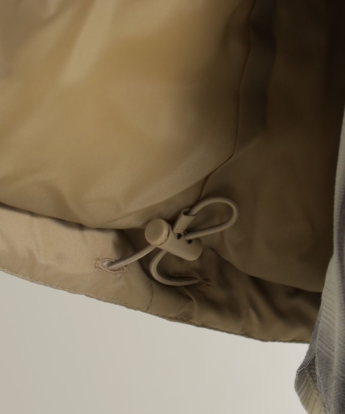 FOUND GOOD（ファウンドグッド）の「キノウナカワタベスト（ダウンベスト・レディース・ベージュ/ブラック/パープル系5・L/M/S）」の11枚目の写真