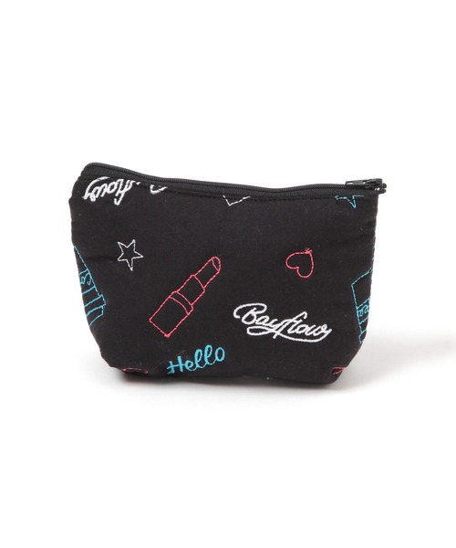 BAYFLOW（ベイフロー）の「BFキルトネオンポーチ（ポーチ・レディース・ブラック/パープル・0）」の4枚目の写真