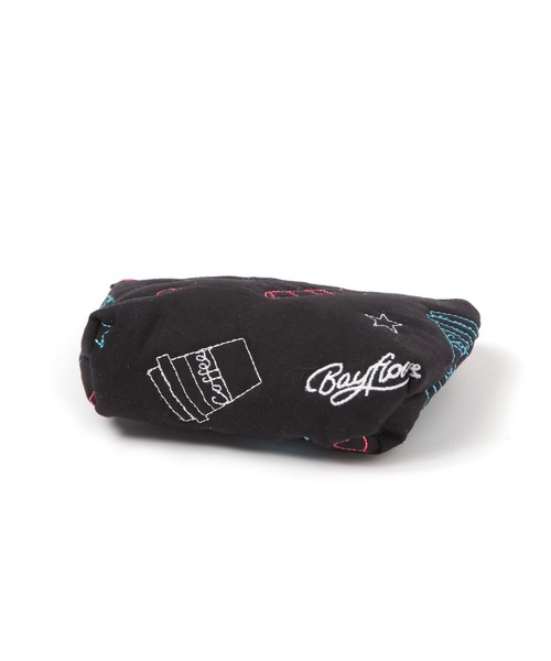 BAYFLOW（ベイフロー）の「BFキルトネオンポーチ（ポーチ・レディース・ブラック/パープル・0）」の5枚目の写真