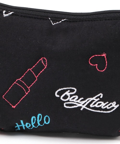 BAYFLOW（ベイフロー）の「BFキルトネオンポーチ（ポーチ・レディース・ブラック/パープル・0）」の7枚目の写真