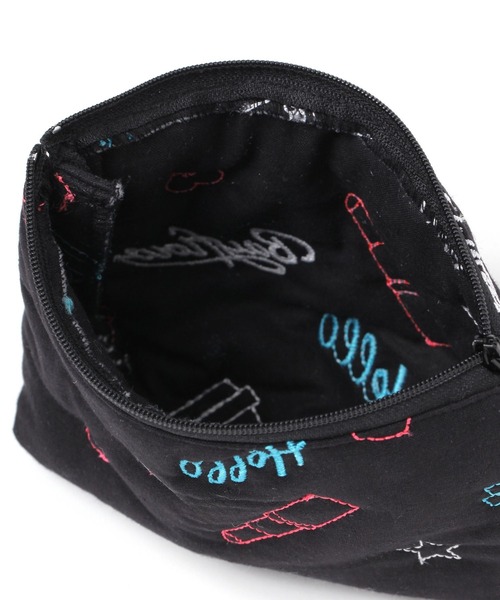 BAYFLOW（ベイフロー）の「BFキルトネオンポーチ（ポーチ・レディース・ブラック/パープル・0）」の8枚目の写真