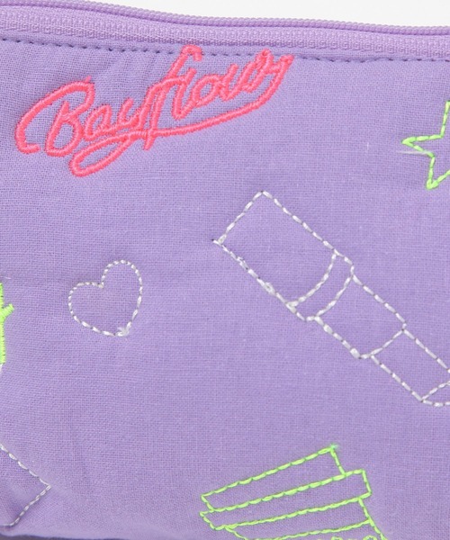 BAYFLOW（ベイフロー）の「BFキルトネオンポーチ（ポーチ・レディース・ブラック/パープル・0）」の9枚目の写真