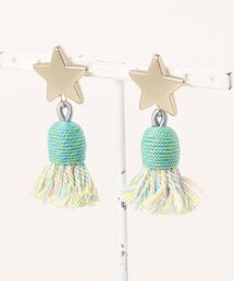 【beauty bell】カラフルタッセルピアス