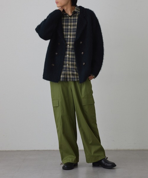 NUNIFE(ユニフィー)の「《さやべびコラボ》チェックシャツ(シャツ/ブラウス・レディース・グリーン/レッド・MEDIUM/LARGE)」の13枚目の写真