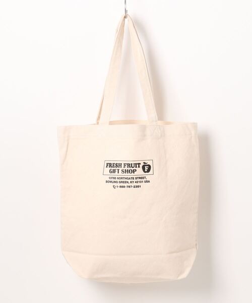 FRUIT OF THE LOOM(フルーツオブザルーム)の「【FRUIT OF THE LOOM】FFGS SOUVENIR TOTE BAG(トートバッグ・レディース・ホワイト系その他/ホワイト系その他2/ホワイト系その他3・FREE)」の4枚目の写真