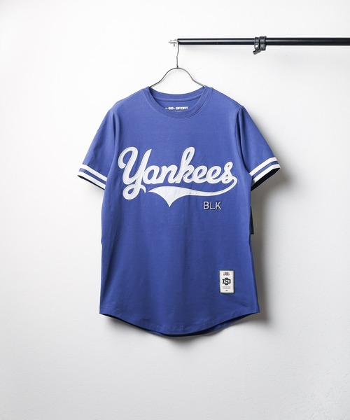 【セール】【SD SPORT / エスディー スポーツ】NY BLK YANKEES JERSEY TEE（Tシャツ/カットソー）｜ARCHIVER（アーカイバ）