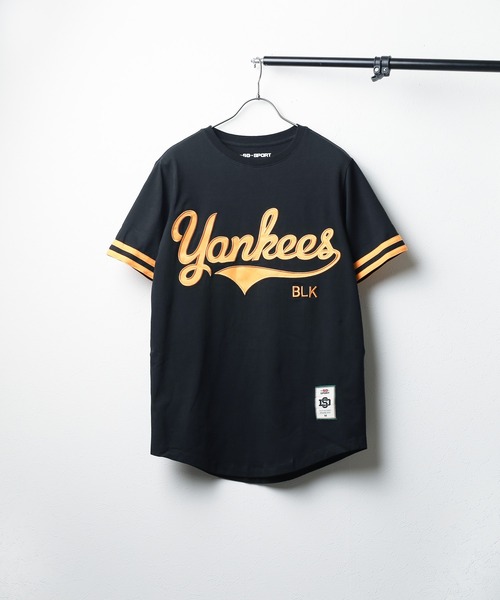 【セール】【SD SPORT / エスディー スポーツ】NY BLK YANKEES JERSEY TEE（Tシャツ/カットソー）｜ARCHIVER（アーカイバ）