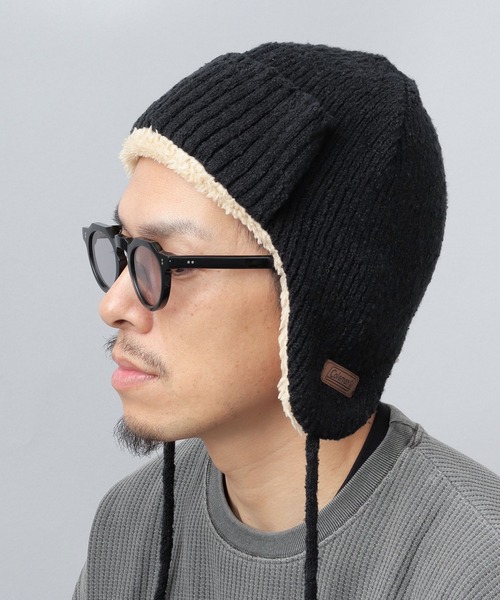 COLEMAN（コールマン）の「裏ボア フライト型 ニットキャップ（ニット