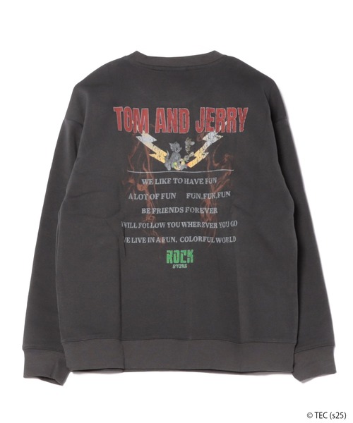 Tom＆Jerry（トムアンドジェリー）の「【公式】トムとジェリー　裏起毛ピグメント風プリントスウェット（スウェット・レディース・B/C/A・L/M）」の4枚目の写真