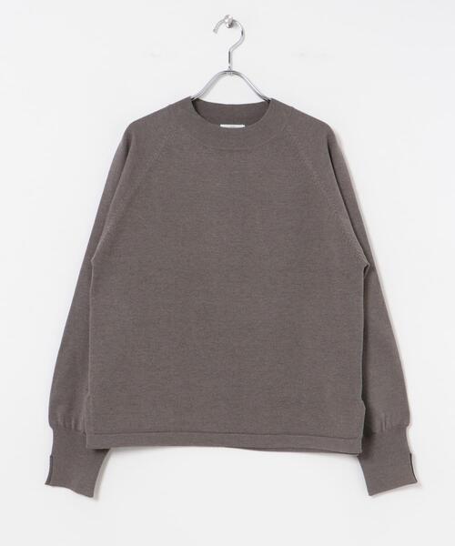 ITEMS URBANRESEARCH（アイテムズ アーバンリサーチ）の「ラグランニットプルオーバー（ニット/セーター・レディース・ブラック/オフホワイト/グリーン系その他/モカ・FREE）」の9枚目の写真