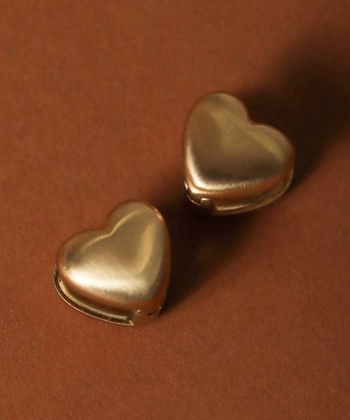 Cepica(セピカ)の「【LIMITED NUMBER】ハートワンタッチピアス(316Lステンレス)(ピアス(両耳用)・レディース・シルバー/ゴールド・FREE)」の3枚目の写真