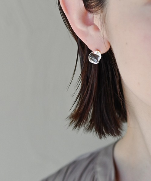 HARIO Lampwork Factory（ハリオランプワークファクトリー）の「【HARIO Lampwork Factory】ピアス フロート（ピアス（両耳用）・レディース・クリア・フリー）」の4枚目の写真