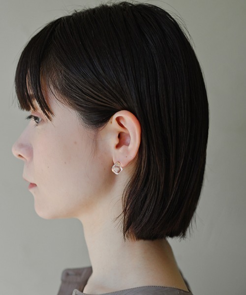 HARIO Lampwork Factory（ハリオランプワークファクトリー）の「【HARIO Lampwork Factory】ピアス フロート（ピアス（両耳用）・レディース・クリア・フリー）」の7枚目の写真