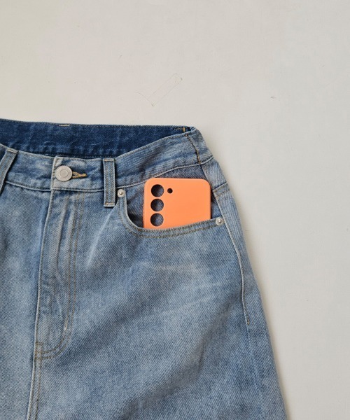 SELECT LEVERY(セレクトリベリー)の「ヴィンテージ風ワイドパンツ(デニムパンツ・レディース・ライトブルー/ホワイト・SMALL/MEDIUM/LARGE/X-LARGE)」の13枚目の写真