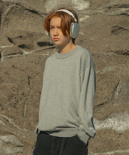 WETTEMPT(ウィテンプト)の「WOOL MIX BASIC CREW NECK KNIT /ウール混ベーシッククルーネックニット(ニット/セーター・メンズ・ブラック/グレー/レッド・SMALL/MEDIUM/LARGE)」の20枚目の写真