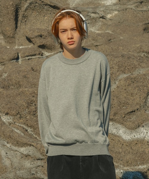 WETTEMPT(ウィテンプト)の「WOOL MIX BASIC CREW NECK KNIT /ウール混ベーシッククルーネックニット(ニット/セーター・メンズ・ブラック/グレー/レッド・SMALL/MEDIUM/LARGE)」の22枚目の写真