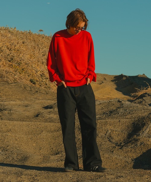 WETTEMPT(ウィテンプト)の「WOOL MIX BASIC CREW NECK KNIT /ウール混ベーシッククルーネックニット(ニット/セーター・メンズ・ブラック/グレー/レッド・SMALL/MEDIUM/LARGE)」の6枚目の写真