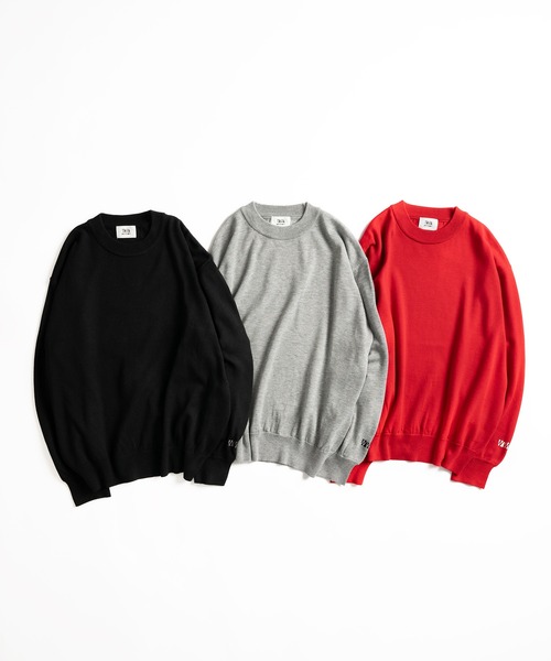 WETTEMPT(ウィテンプト)の「WOOL MIX BASIC CREW NECK KNIT /ウール混ベーシッククルーネックニット(ニット/セーター・メンズ・ブラック/グレー/レッド・SMALL/MEDIUM/LARGE)」の14枚目の写真