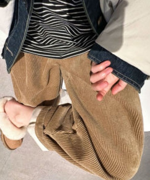 2ly2(トゥーリートゥー)の「こなれ感たっぷり!厚手素材のコーデュロイパンツ(その他パンツ・レディース・カーキ/ブラック/モカ/ベージュ/ブラウン/ボルドー・FREE)」の8枚目の写真