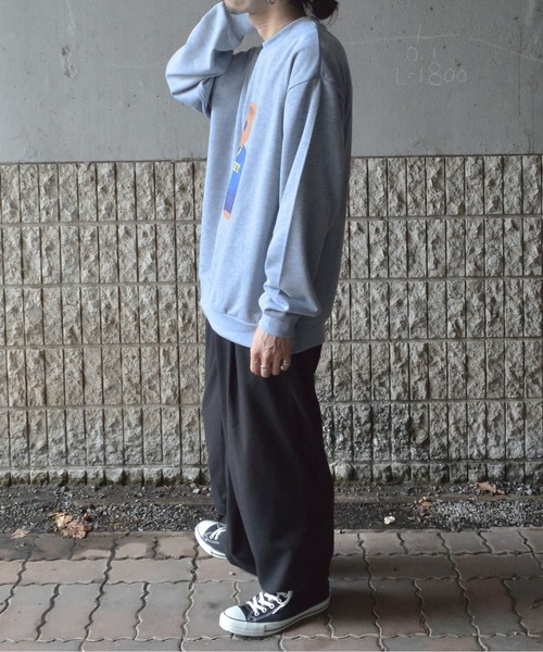 MODISH GAZE(モディシュガゼ)の「【MODISH GAZE】BEARプリントスウェット(CP)(スウェット・メンズ・グレイッシュベージュ/杢グレー/オフホワイト・M/L)」の14枚目の写真