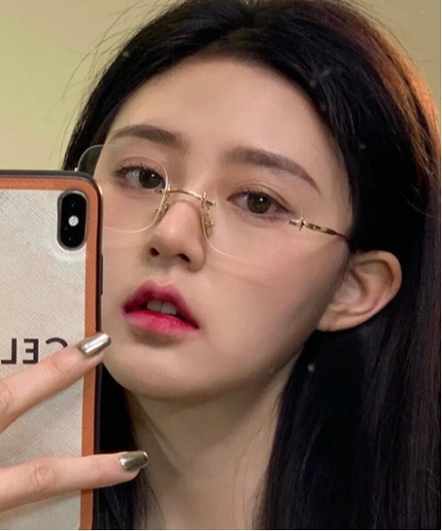 Burner(バーナー)の「【OKUOKU 0909】縁無し リムレス スクエア メガネ 伊達メガネ サングラス oku-sung-640881568349-8 N(メガネ・レディース・ブラック/シルバー/ゴールド・FREE)」の12枚目の写真