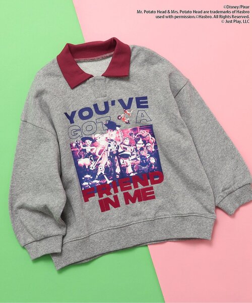 セール】ディズニーキャラクター/襟付きトレーナー（スウェット