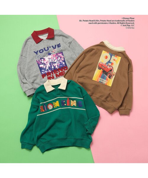 セール】ディズニーキャラクター/襟付きトレーナー（スウェット