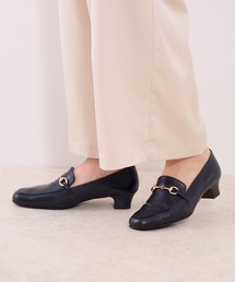 【Made in Japan】【HIMIKO】【撥水】ビットデザインヒールローファー/605003