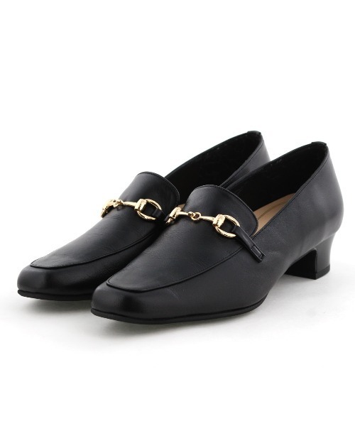 HIMIKO(ヒミコ)の「【Made in Japan】【HIMIKO】【撥水】ビットデザインヒールローファー/605003(パンプス・レディース・ネイビー/ライトグレー/ブラック/ブラウン・22.0cm/22.5cm/23.5cm/24.0cm/24.5cm/25.0cm/26.5cm/21.5cm/23.0cm/25.5cm/26.0cm)」の6枚目の写真