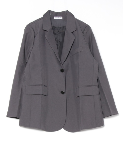WEGO（ウィゴー）の「WEGO/【定番シルエット】ミドル丈テーラードジャケット（テーラードジャケット・レディース・グレー/ブラック・MEDIUM/LARGE/SMALL）」の21枚目の写真