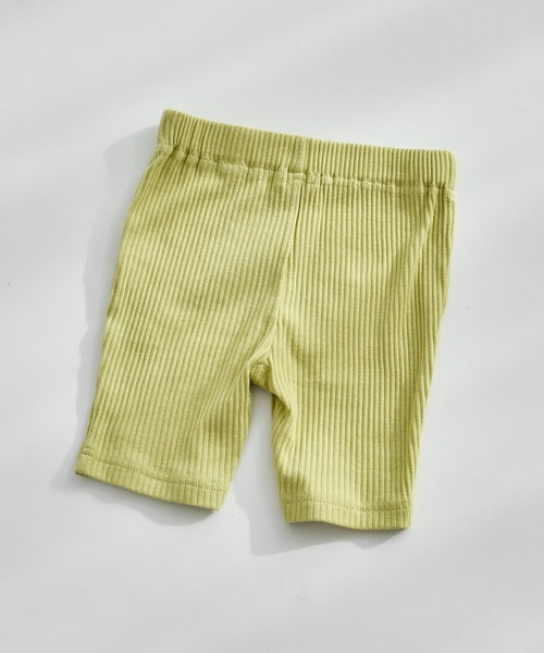 pairmanon（ペアマノン）の「【リンクコーデ】リブ素材サイクルパンツ（レギンス/スパッツ・キッズ・ホワイト系その他/ブラウン/ブラック系その他/ベージュ/グリーン系その他/ブルー系その他/ライトピンク/ブラック/ピンク・140/120/130/100/150/110/90）」の7枚目の写真