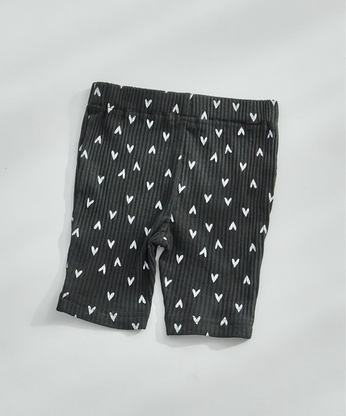 セール】【リンクコーデ】リブ素材サイクルパンツ（レギンス