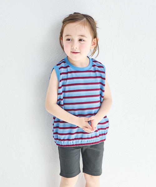 pairmanon（ペアマノン）の「【リンクコーデ】リブ素材サイクルパンツ（レギンス/スパッツ・キッズ・ホワイト系その他/ブラウン/ブラック系その他/ベージュ/グリーン系その他/ブルー系その他/ライトピンク/ブラック/ピンク・140/120/130/100/150/110/90）」の16枚目の写真