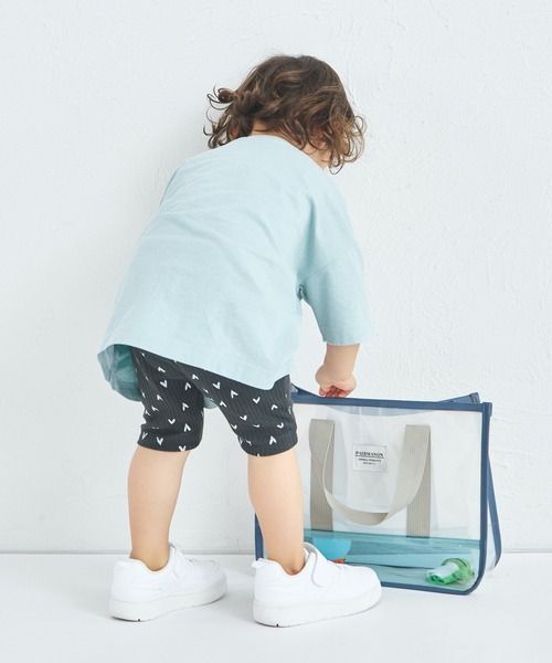 pairmanon（ペアマノン）の「【リンクコーデ】リブ素材サイクルパンツ（レギンス/スパッツ・キッズ・ホワイト系その他/ブラウン/ブラック系その他/ベージュ/グリーン系その他/ブルー系その他/ライトピンク/ブラック/ピンク・140/120/130/100/150/110/90）」の21枚目の写真