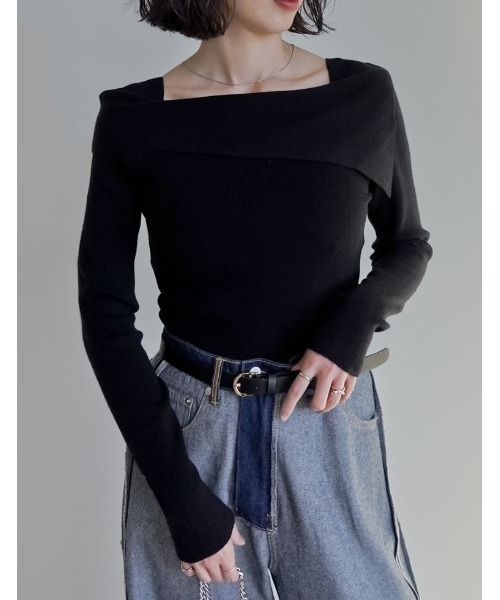 Elaine Hersby Calista Top オフショルダー ELAINE HERSBY オフショル