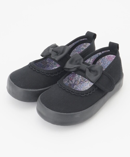 ANY(エニィ)の「リボンバレエシューズ(その他シューズ・キッズ・ブラック系/ネイビー系・22/15 /20/18/17/19/21/16)」の1枚目の写真