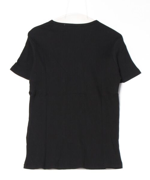 Mag.(マグ)の「【Growth by Grail】ワンポイント針抜きVネックT(Tシャツ/カットソー・メンズ・ブラック/ホワイト/グレー・MEDIUM/X-LARGE/LARGE)」の4枚目の写真