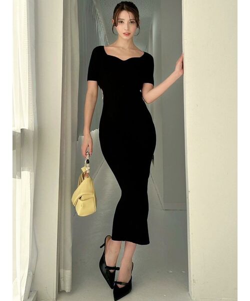 RESEXXY（リゼクシー）の「サイドチャームリブニットワンピース（ワンピース・レディース・ミント/オレンジ/ピンク/ブラック・FREE）」の16枚目の写真