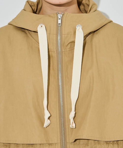 PUBLIC TOKYO（パブリックトウキョウ）の「オーバーヨークドロストブルゾン（ブルゾン・レディース・ホワイト/ブラック/ベージュ・1/2）」の4枚目の写真