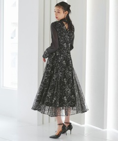 ジャケット・アウター FIORE PRINT DENIM DRESS FIORE PRINT DENIM DRESS