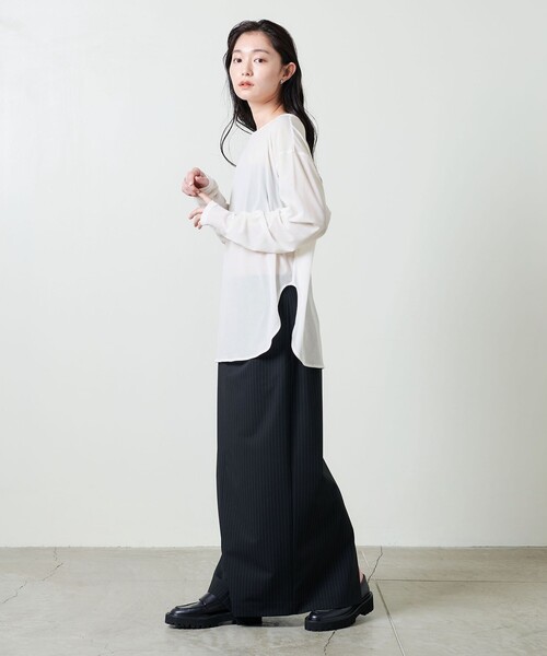 MARW UNITED ARROWS＞シアー クルーネック プルオーバー（T