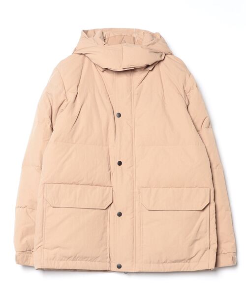 Magine(マージン)の「NYLON TUSSAH STAND HOOD DOWN JKT:ナイロンタッサー スタンド フード ダウンジャケット(ダウンジャケット/コート・メンズ・オリーブ/ネイビー/ベージュ/ブラック・46)」の1枚目の写真