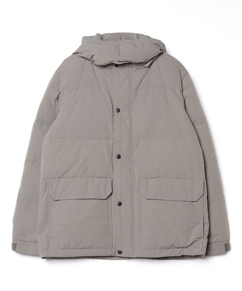 Magine(マージン)の「NYLON TUSSAH STAND HOOD DOWN JKT:ナイロンタッサー スタンド フード ダウンジャケット(ダウンジャケット/コート・メンズ・オリーブ/ネイビー/ベージュ/ブラック・46)」の3枚目の写真