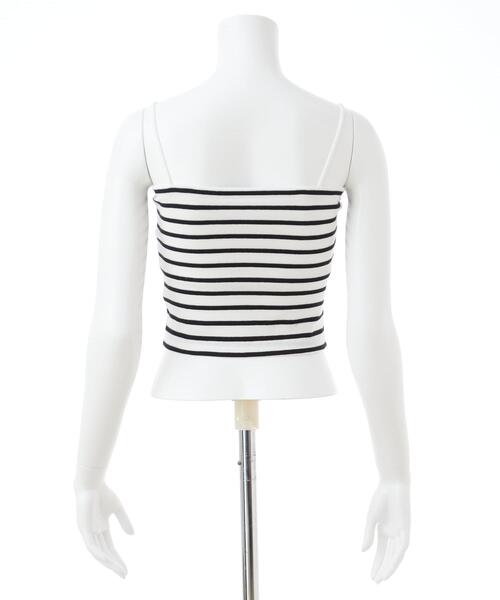 INGNI（イング）の「ベアリブキャミ（キャミソール・レディース・オフホワイト/ブラック/その他・M）」の16枚目の写真